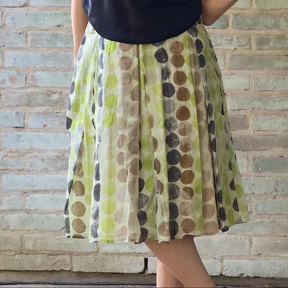 Luisa Cerano Dresses & Skirts - Luisa Cerano Skirt Full Polka Dot Fall Boho Midi